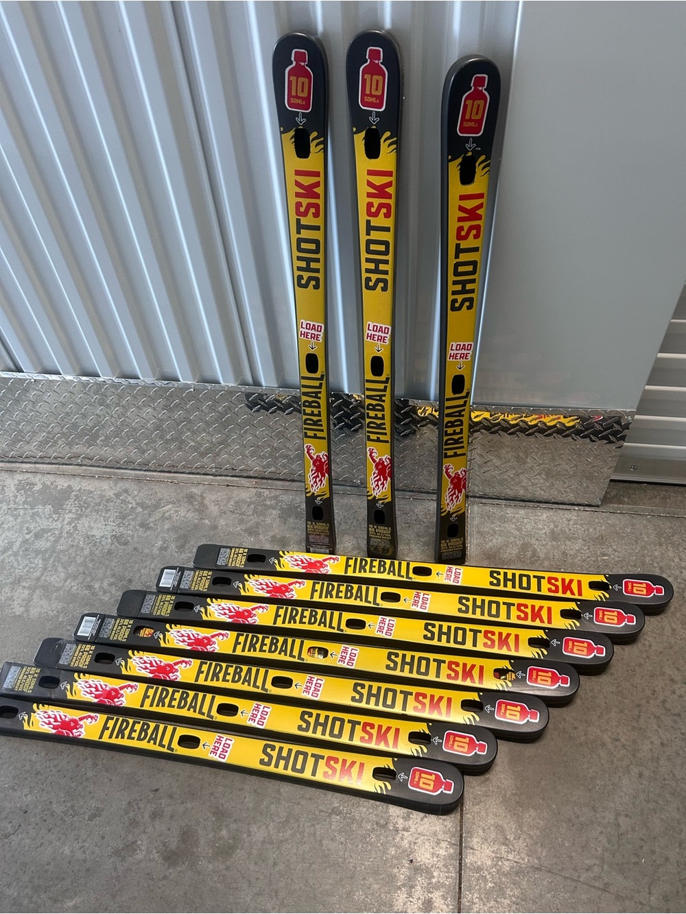 ShotSki Yellow Party Shot Rail - Pack of 10